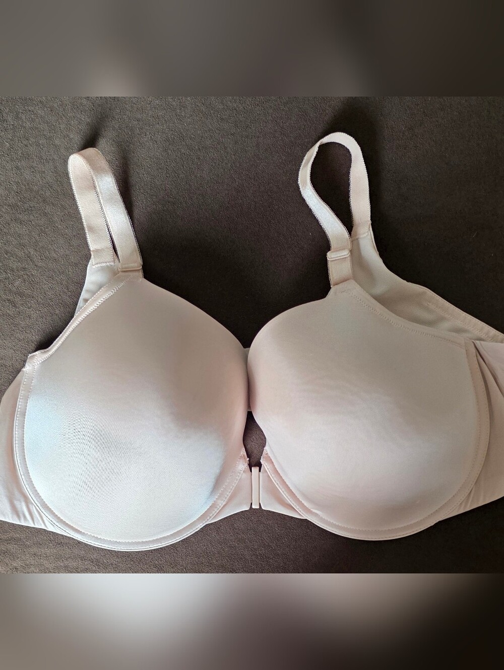 Torrid Perfect T Front-Close Lightly Lined Bra - Size 44DD - Nude/Beige